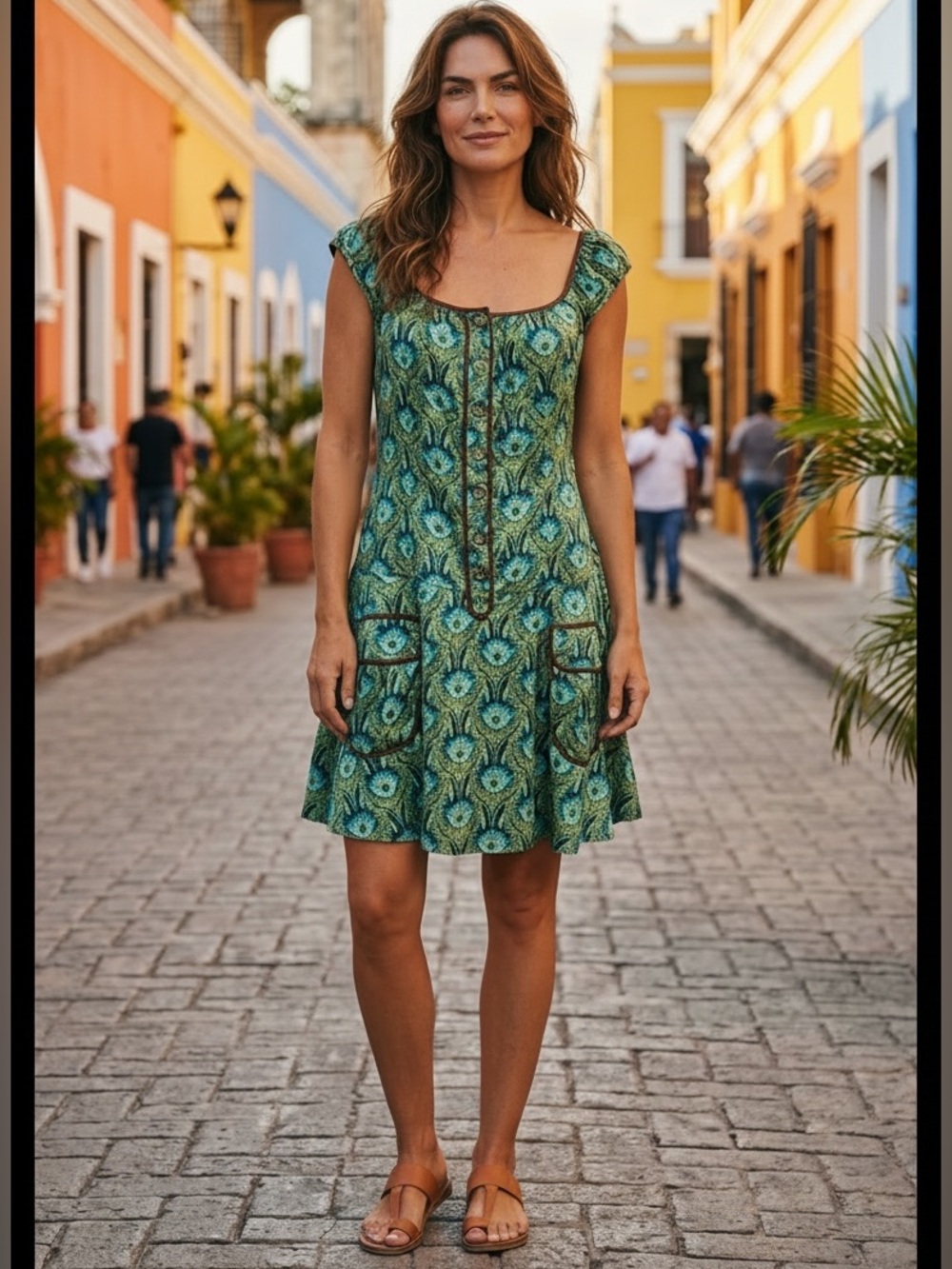 Free People Printed Silk Jumper